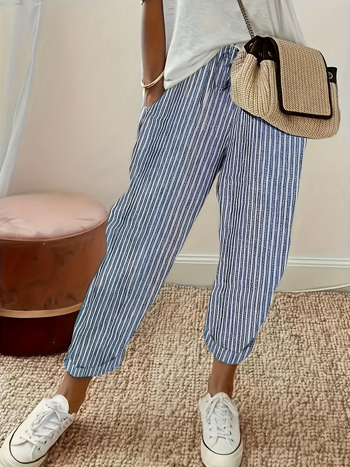 NOLÉ MONTÉLIMAR | PANTALONS LARGES À RAYURES POUR FEMMES
