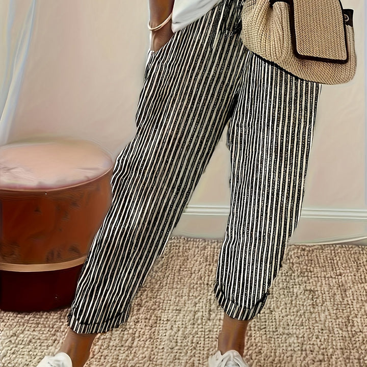 NOLÉ MONTÉLIMAR | PANTALONS LARGES À RAYURES POUR FEMMES