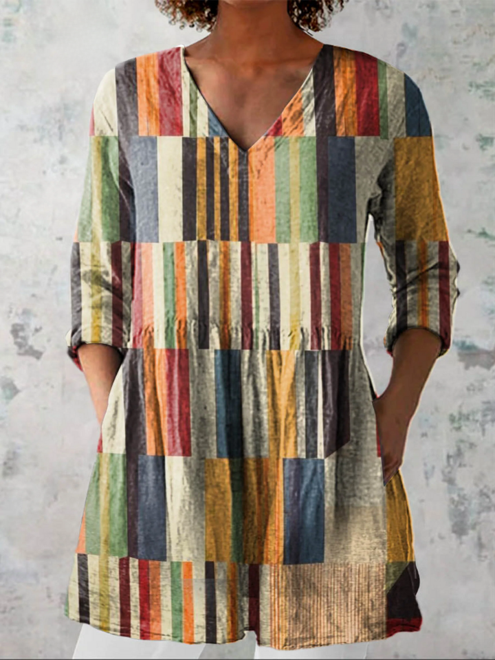 NOLÉ MONTÉLIMAR | BLOUSE LONGUE IMPRIMÉE POUR FEMMES
