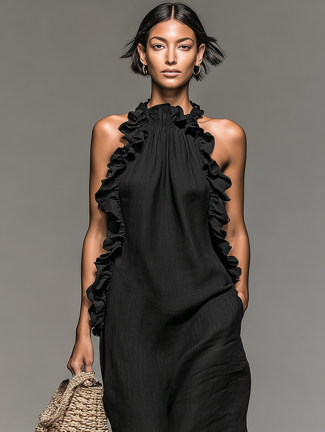 NOLÉ MONTÉLIMAR | ROBE MAXI VOLANTÉE POUR FEMMES