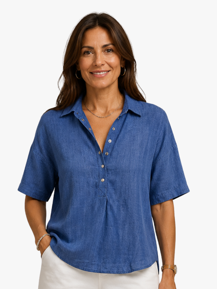 NOLÉ MONTÉLIMAR | CHIC BLOUSE À COL EN V POUR FEMMES