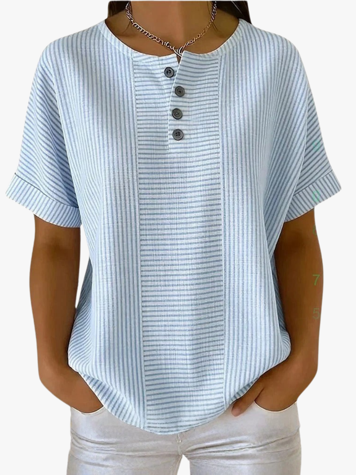 NOLÉ MONTÉLIMAR | BLOUSE À BOUTONS RAYÉE POUR FEMMES