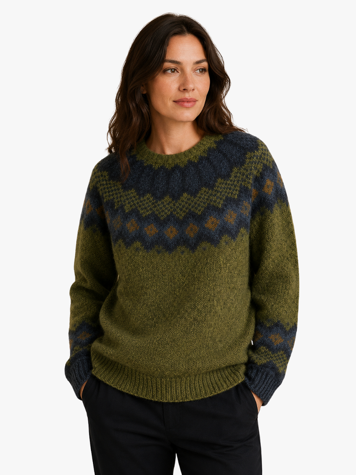 NOLÉ MONTÉLIMAR | SWEAT-SHIRT À MOTIF NORDIQUE POUR FEMMES