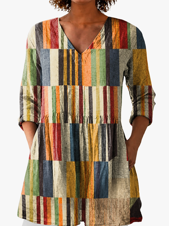 NOLÉ MONTÉLIMAR | BLOUSE LONGUE IMPRIMÉE POUR FEMMES