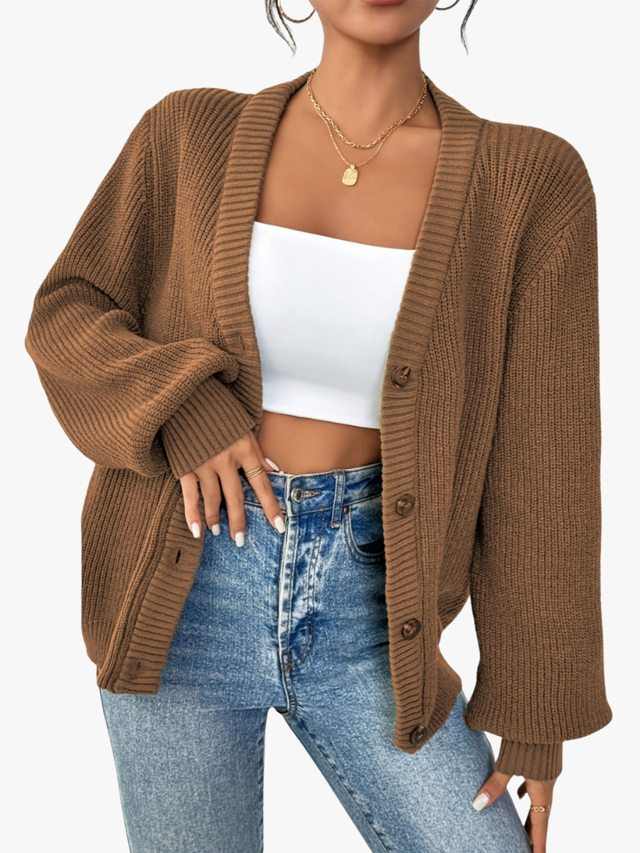 NOLÉ MONTÉLIMAR | GILET À COL EN V BOUTONNÉ POUR FEMMES