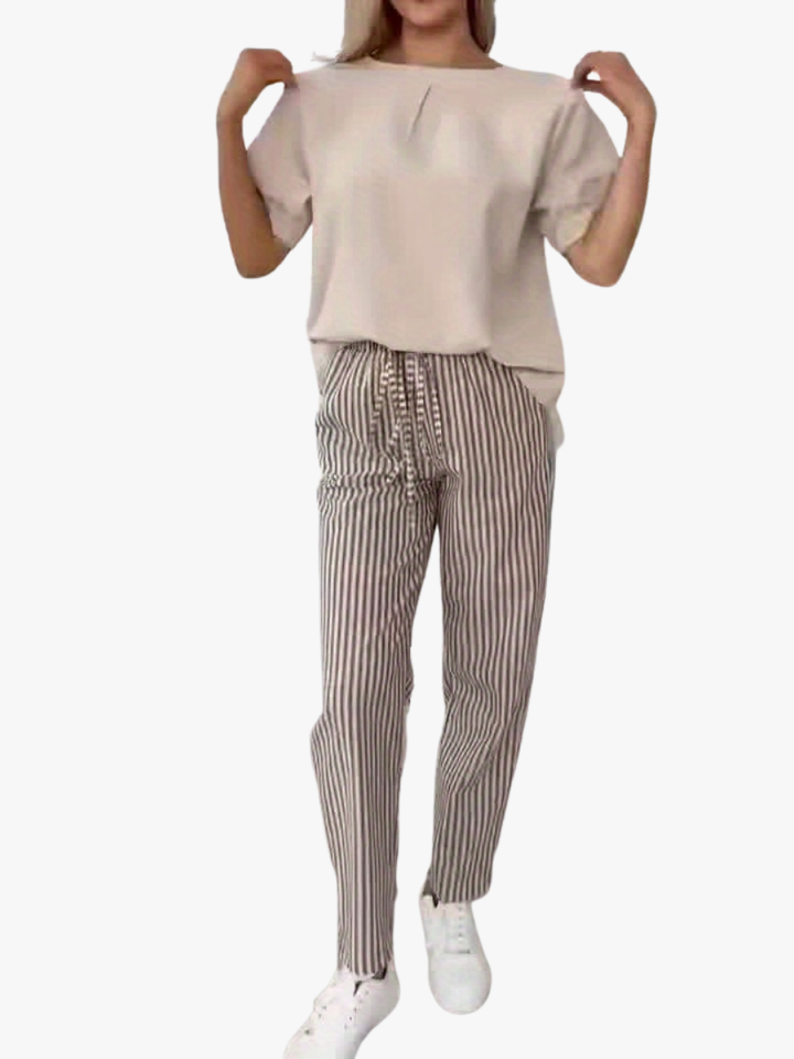 NOLÉ MONTÉLIMAR | PANTALONS LARGES À RAYURES POUR FEMMES