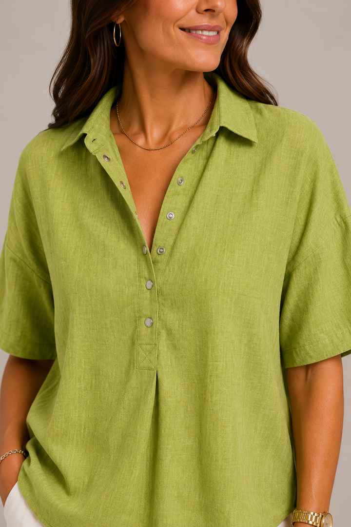 NOLÉ MONTÉLIMAR | CHIC BLOUSE À COL EN V POUR FEMMES