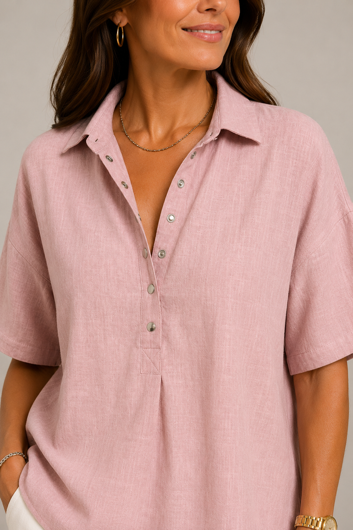 NOLÉ MONTÉLIMAR | CHIC BLOUSE À COL EN V POUR FEMMES