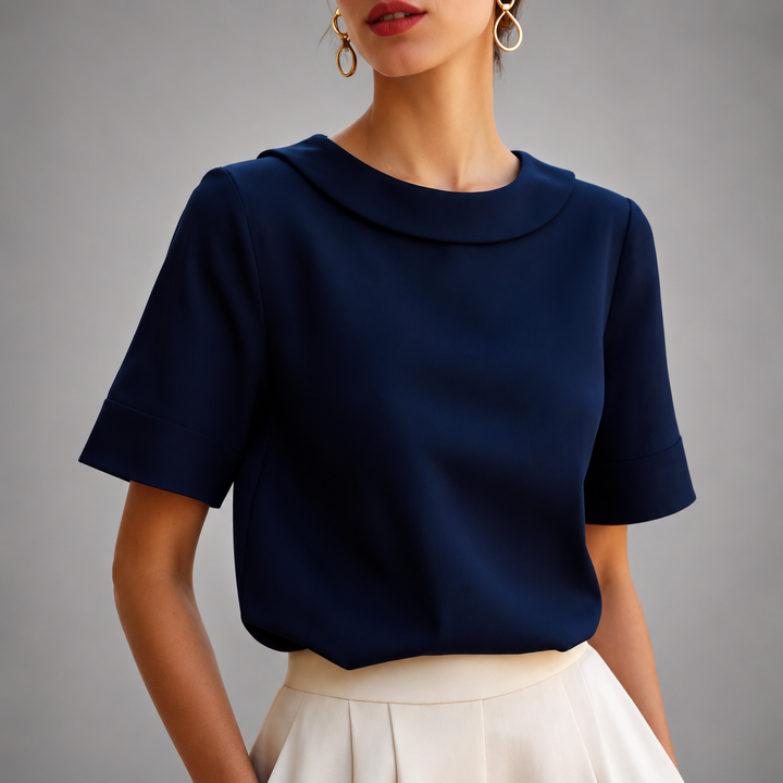 NOLÉ MONTÉLIMAR | CHIC BLOUSE À COL ROND POUR FEMMES