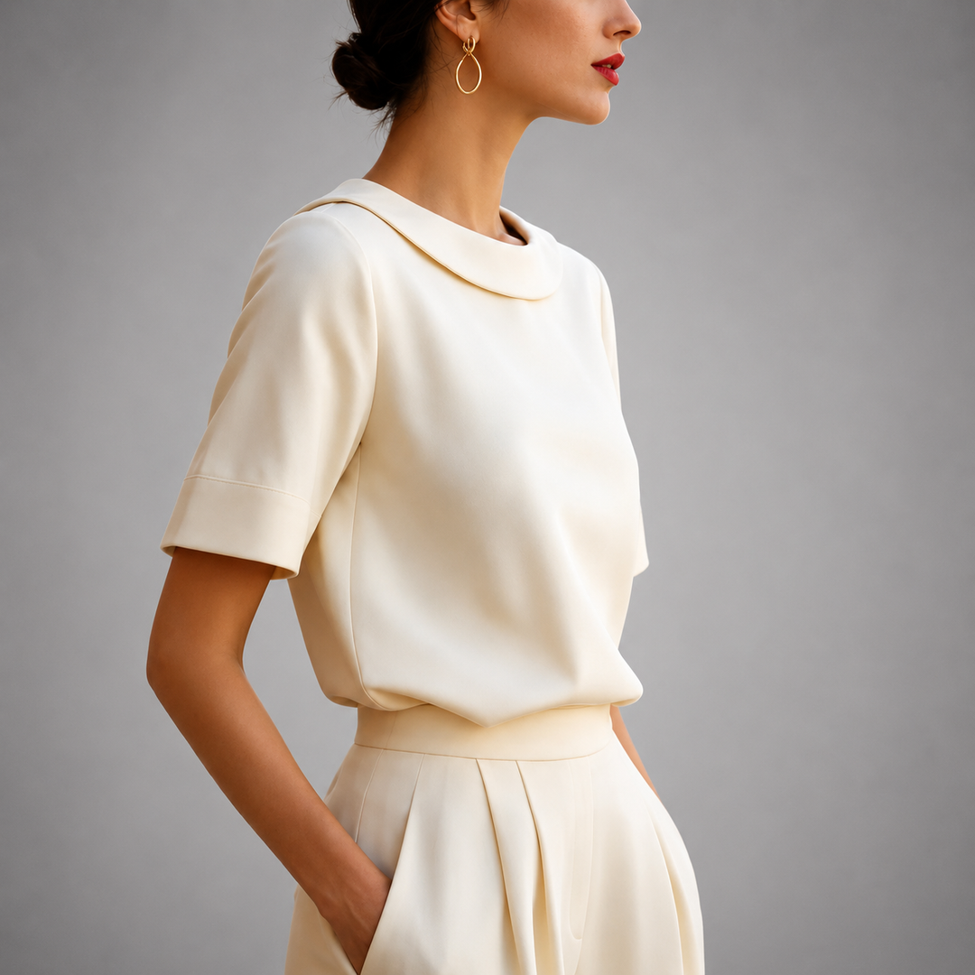 NOLÉ MONTÉLIMAR | CHIC BLOUSE À COL ROND POUR FEMMES