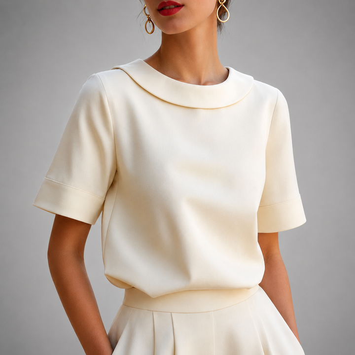 NOLÉ MONTÉLIMAR | CHIC BLOUSE À COL ROND POUR FEMMES