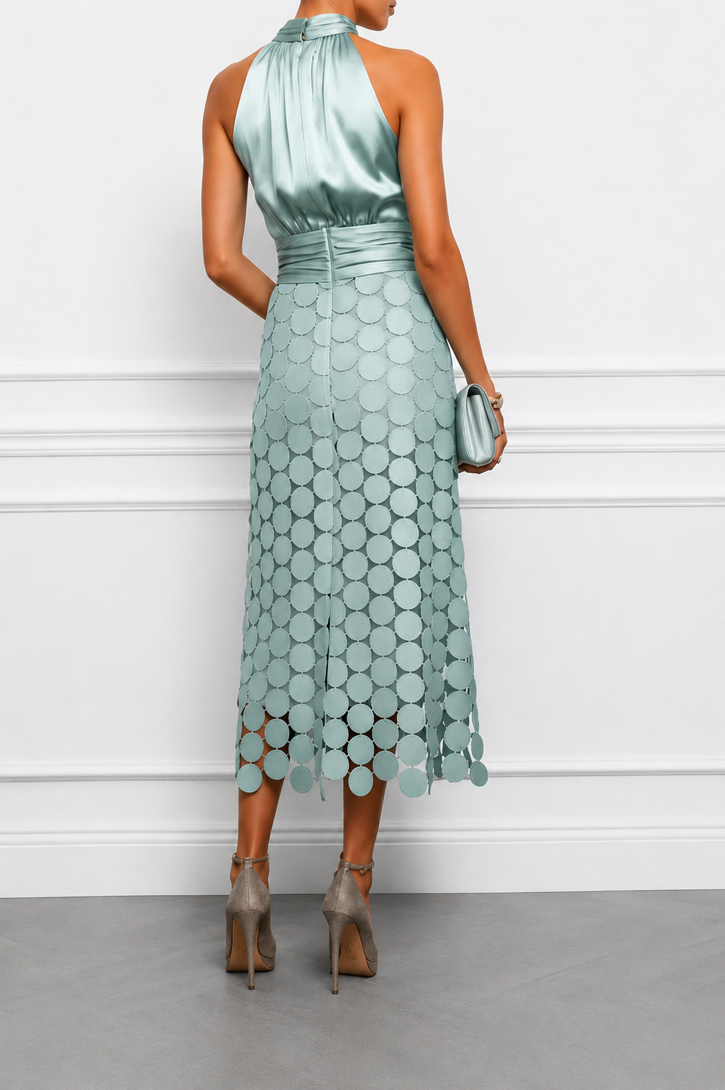 NOLÉ MONTÉLIMAR | ROBE MIDI CHIC À COL HALTER POUR FEMMES