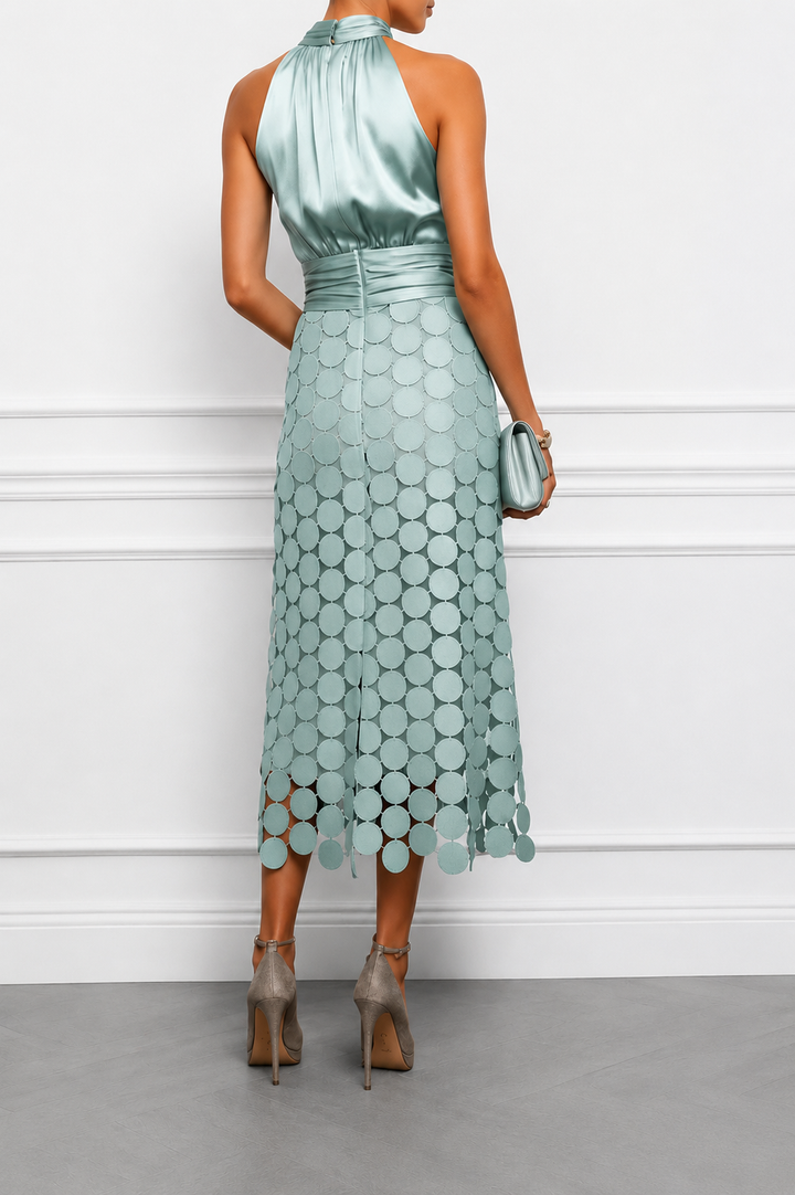 NOLÉ MONTÉLIMAR | ROBE MIDI CHIC À COL HALTER POUR FEMMES