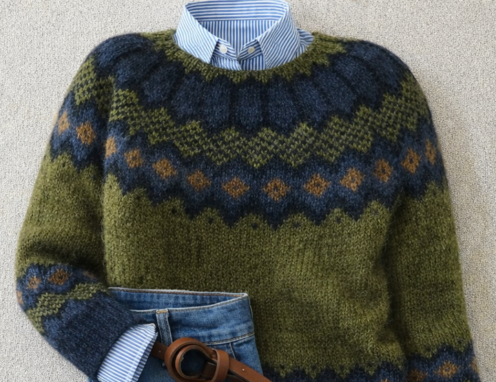 NOLÉ MONTÉLIMAR | SWEAT-SHIRT À MOTIF NORDIQUE POUR FEMMES