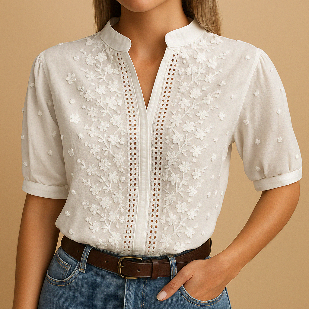 NOLÉ MONTÉLIMAR | BLOUSE BRODÉE CHIC POUR FEMMES