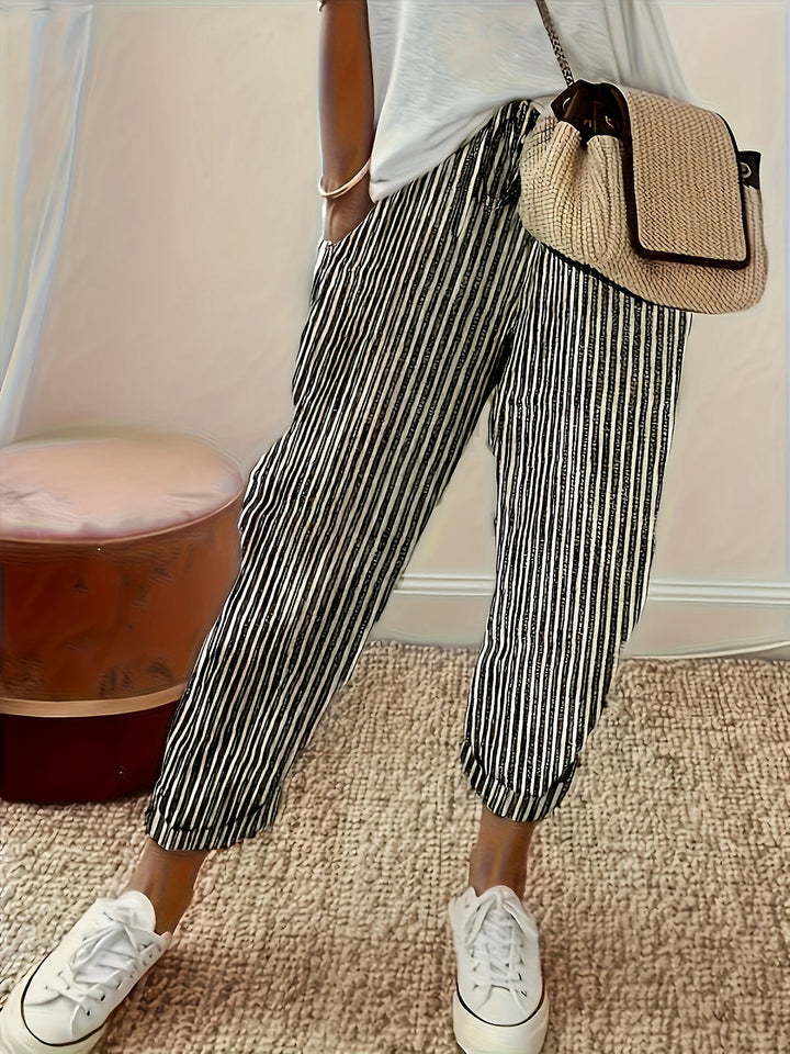 NOLÉ MONTÉLIMAR | PANTALONS LARGES À RAYURES POUR FEMMES