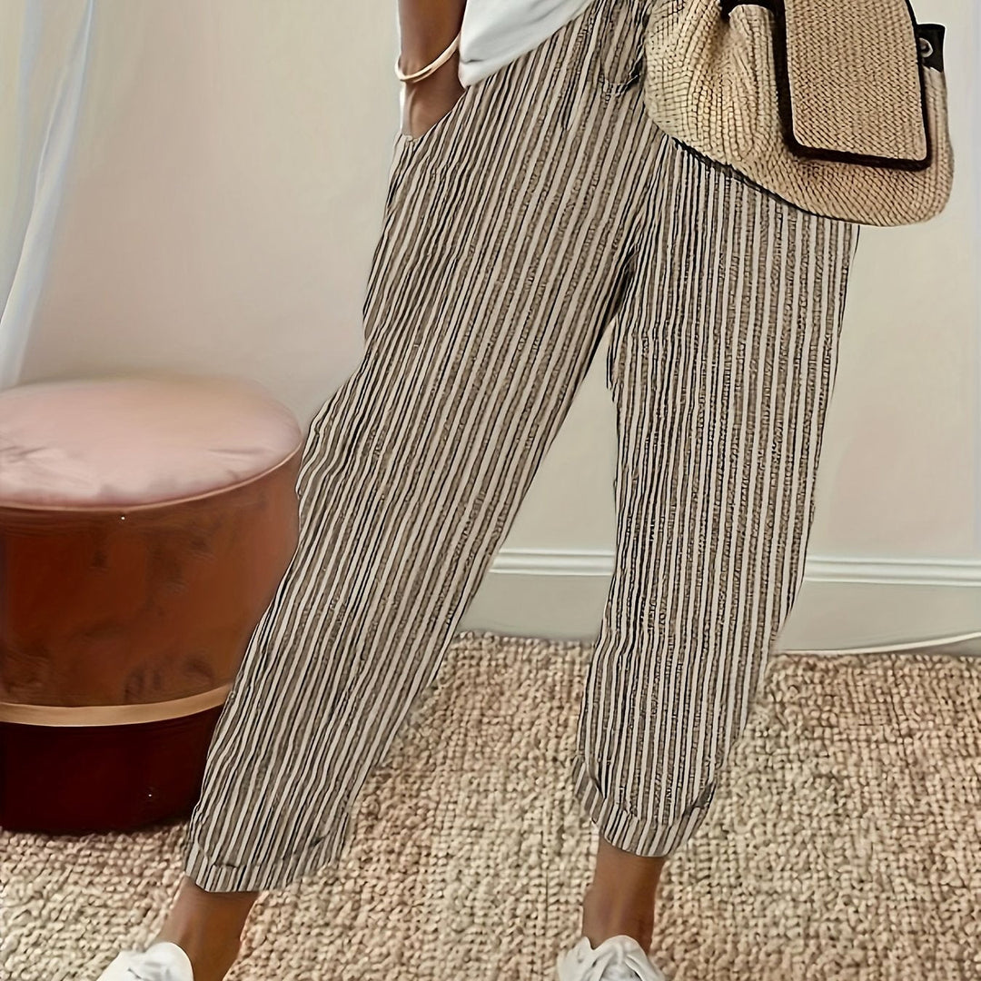 NOLÉ MONTÉLIMAR | PANTALONS LARGES À RAYURES POUR FEMMES