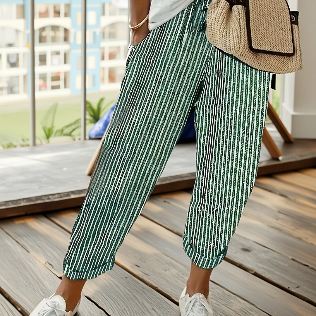 NOLÉ MONTÉLIMAR | PANTALONS LARGES À RAYURES POUR FEMMES