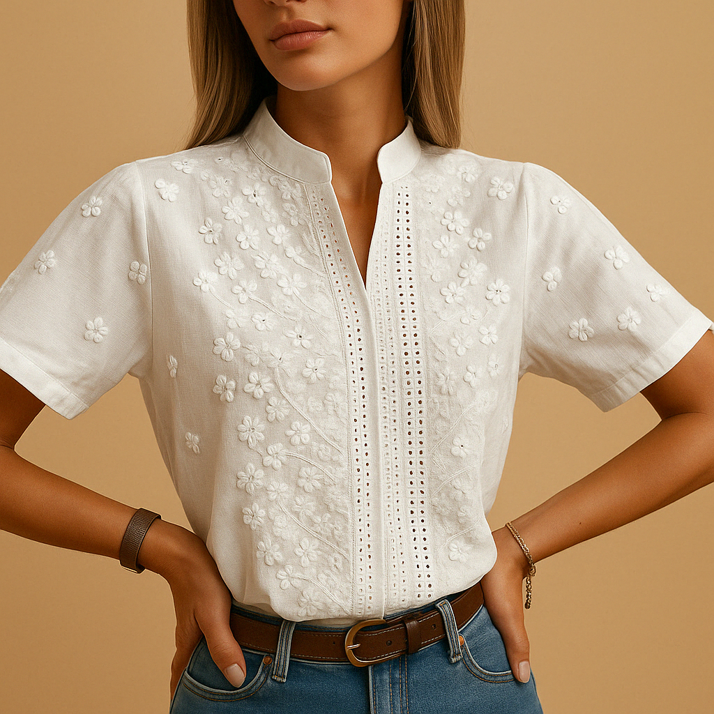 NOLÉ MONTÉLIMAR | BLOUSE BRODÉE CHIC POUR FEMMES
