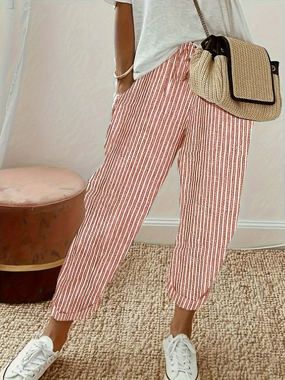 NOLÉ MONTÉLIMAR | PANTALONS LARGES À RAYURES POUR FEMMES