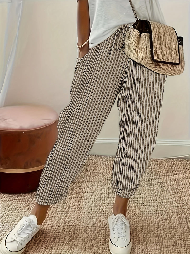 NOLÉ MONTÉLIMAR | PANTALONS LARGES À RAYURES POUR FEMMES
