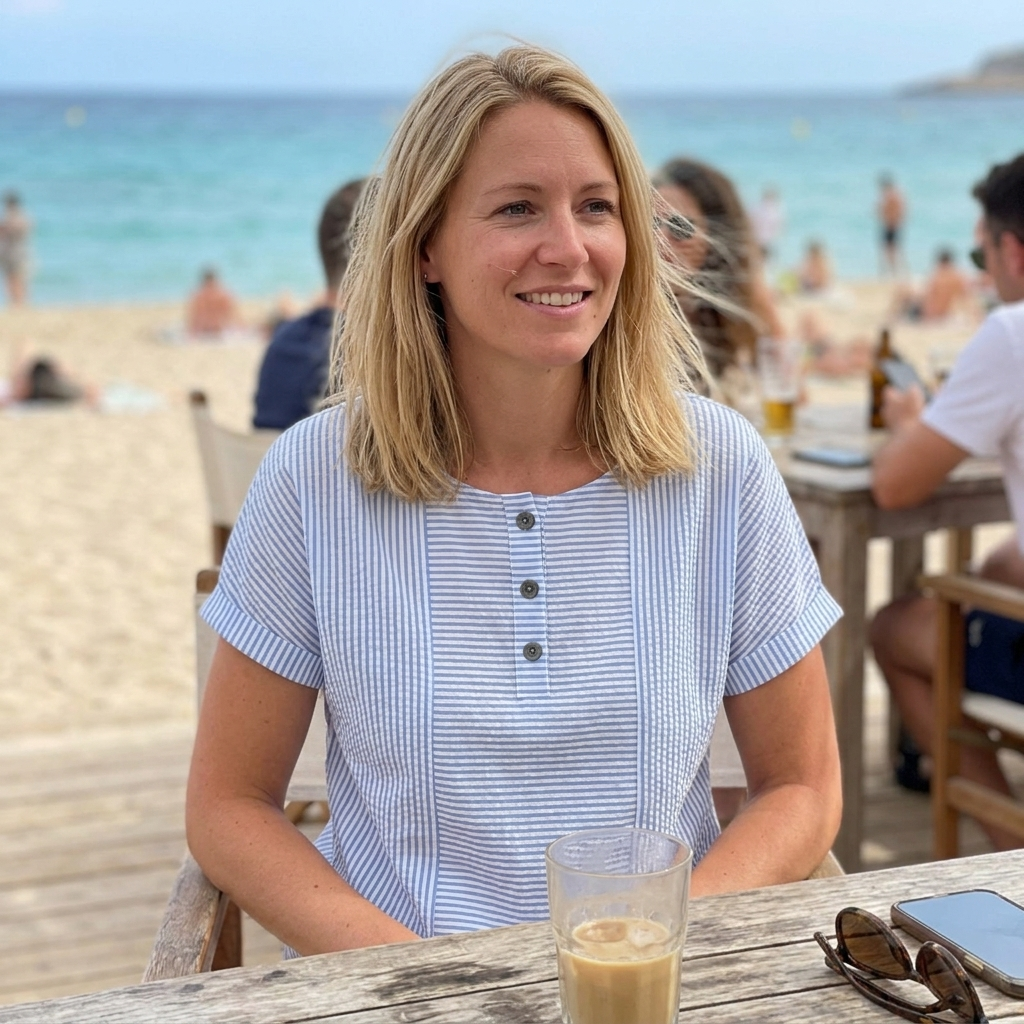 NOLÉ MONTÉLIMAR | BLOUSE À BOUTONS RAYÉE POUR FEMMES