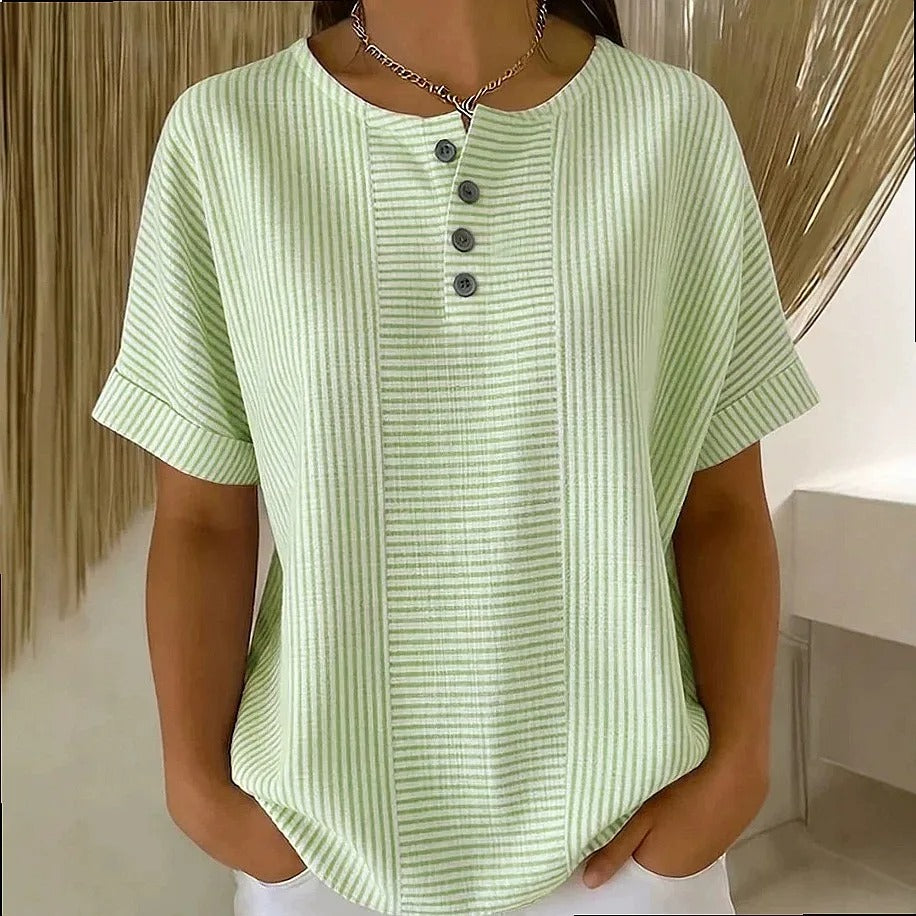 NOLÉ MONTÉLIMAR | BLOUSE À BOUTONS RAYÉE POUR FEMMES