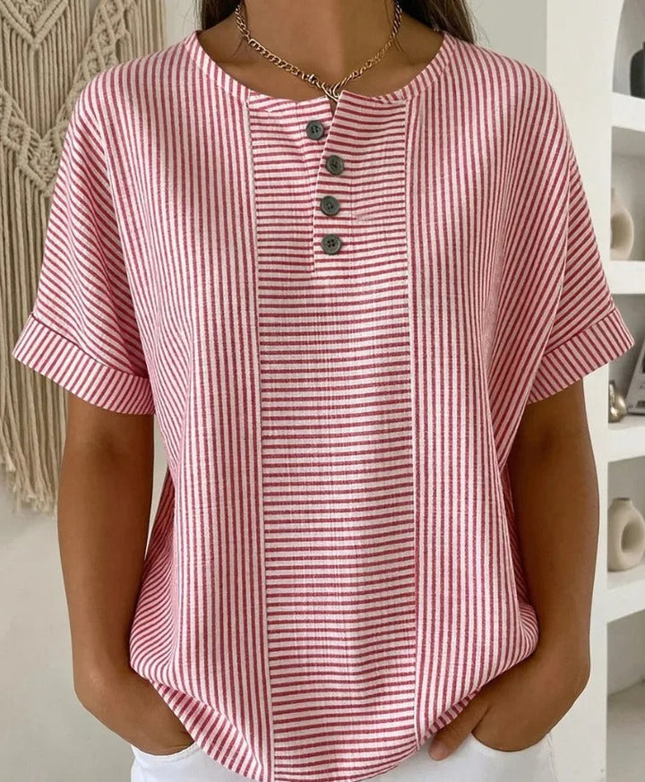 NOLÉ MONTÉLIMAR | BLOUSE À BOUTONS RAYÉE POUR FEMMES